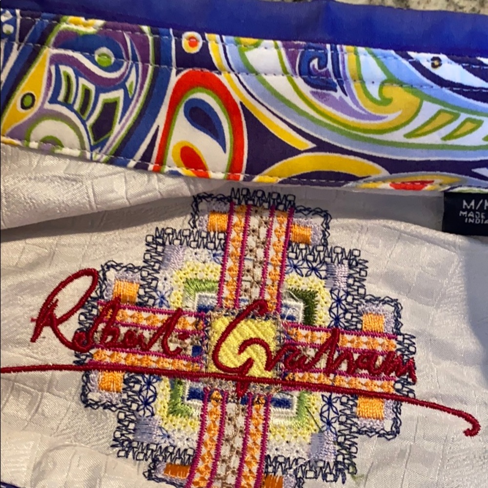 Robert Graham purple striped  button down. - Picture 7 of 10